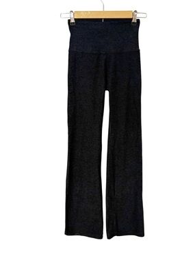 Beyond Yoga Size Small Black Spacedye High Rise Flare Leg Yoga Pants Gym Active